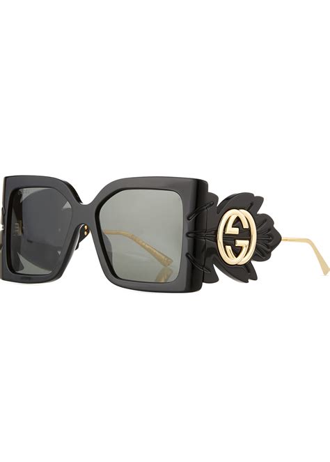 gucci 53mm round core sunglasses|Gucci oversized square acetate sunglasses.